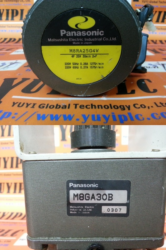 PANASONIC M8RA25G4W SERVO MOTOR / M8GA30B GEAR HEAD PLC DCS SERVO Control MOTOR POWER SUPPLY